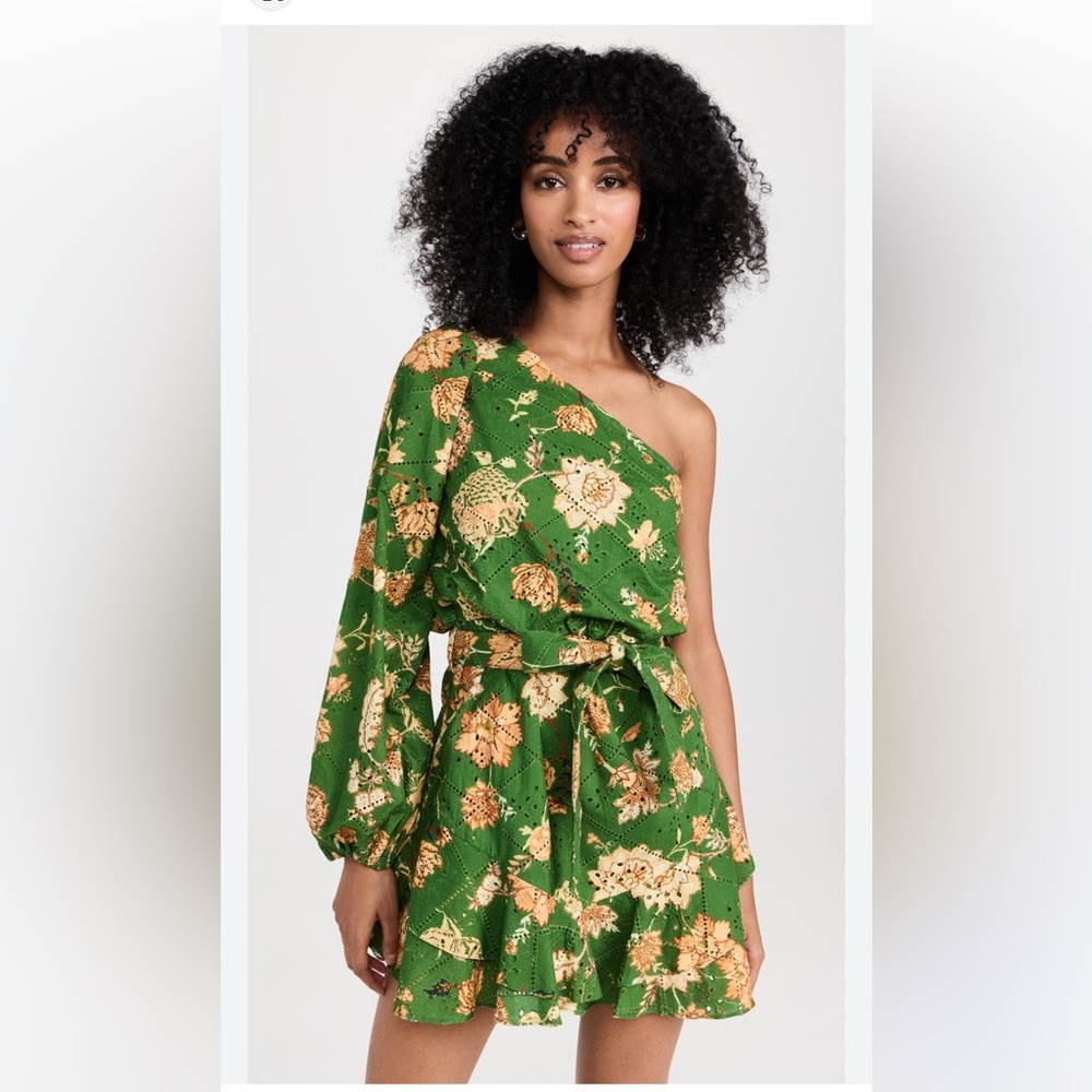 Hemant & Nandita Dija Short Dress in Green